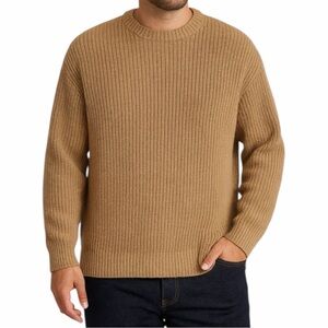 Men’s Michael Kors Tan Camel Crewneck Knit Sweater